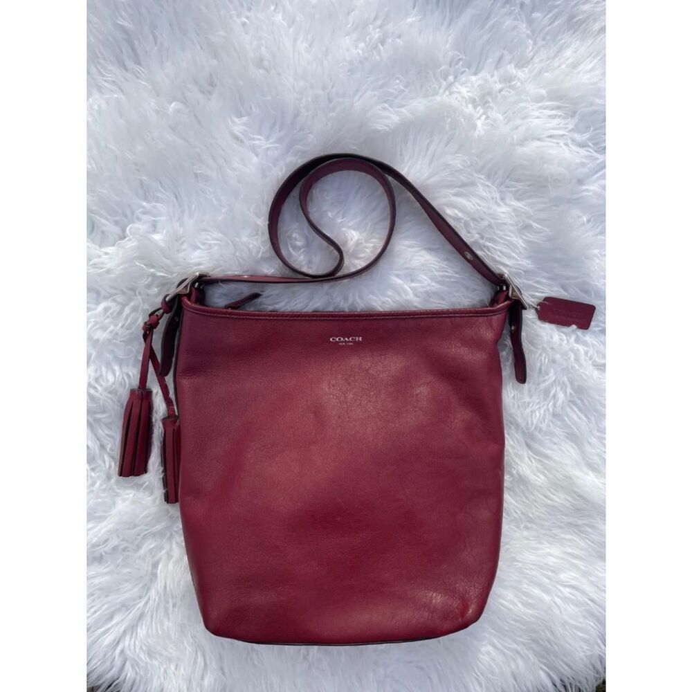 Coach Red Legacy Duffle Hobo #19889 Handbag
